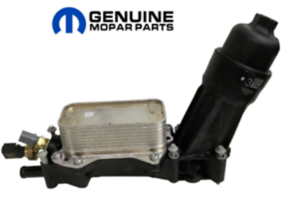New Genuine Mopar Oil Cooler With Housing For Jeep Grand Cherokee WK 3.6L 14-15 68105583AF