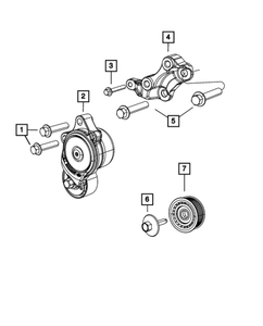 New Genuine Mopar Serpentine Belt Tensioner For Jeep Grand Cherokee WK 3.0L CRD 2011-2020 68325057AA